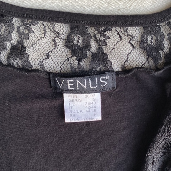 Venus Black Lace Mini Dress - Size Small - Picture 2 of 2